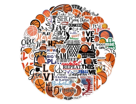 Calcomanías De Baloncesto 50X