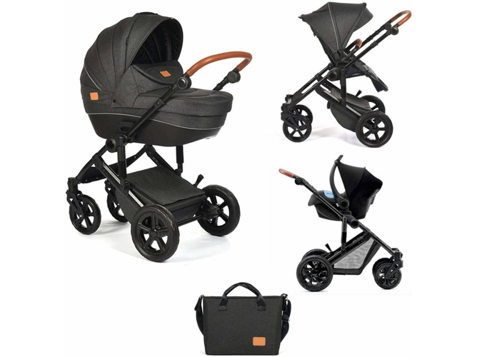 Carrito de Bebé Trio STAR IBABY 3 In 1 Ibaby One Grupo 0 Gris (91,6 x 63,8 x 57 cm)