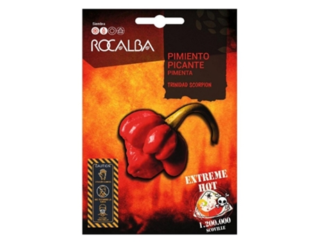 ROCALBA Pimenta Trinidad Scorpion 8 Sementes