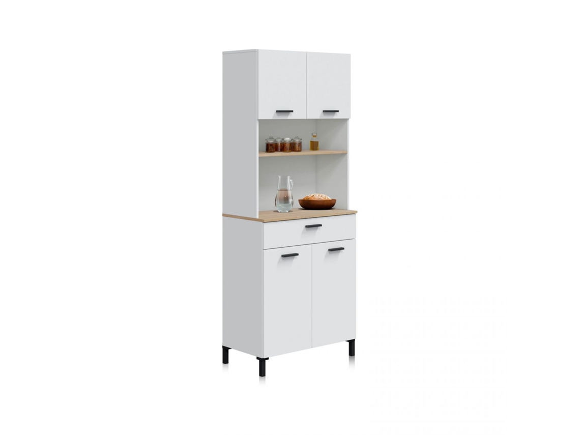 Alacena Nitza Blanco Artik (Blanco Mate) - Natur 72 x 185 x 40 cm