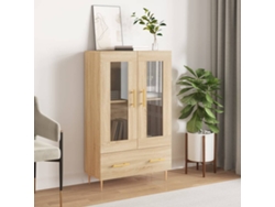 Lovely Home Armario Alto Derivados de Madera 69,5X31X115Cm Roble Sonoma