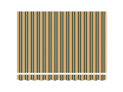 Maison Exclusive - Toldo Retráctil Verde Y Amarillo 350 X 250 X 165 Cm