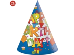 Pack 6 Gorros Kokliko Happy Birthday STOR