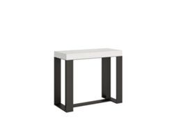 Consolas Futura Small Extensible hasta 196 cm ITAMOBY (90 x 40 x 77 cm - Paneles de Melamina - Fresno Blanco)
