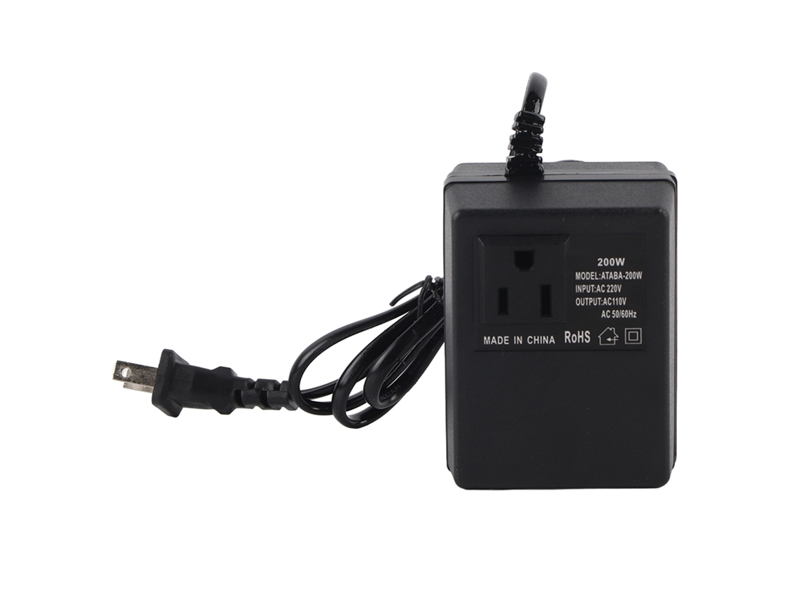 Transformador Electrónico Internacional Convertidor de 220v a 110v Máximo 200w