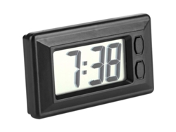 Reloj digital LCD para coche, reloj electrónico ultrafino con panel de instrumentos