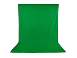 Fondo de Tela de Algodón Chroma para Estudio de Fotografía y Video 3X4 Verde ESDDI