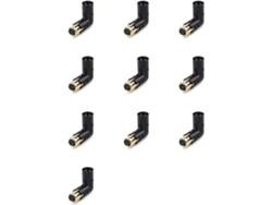 Adaptador Macho De Ángulo Recto Ajustable De 90 Grados Con Conector Xlr De 3 Pines Y 10 Pines.