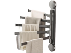 Piacricio Para Toallas Giratorias, Puerta Giratoria Con Ventosa, Organizador De Pared De Aluminio Para Baño