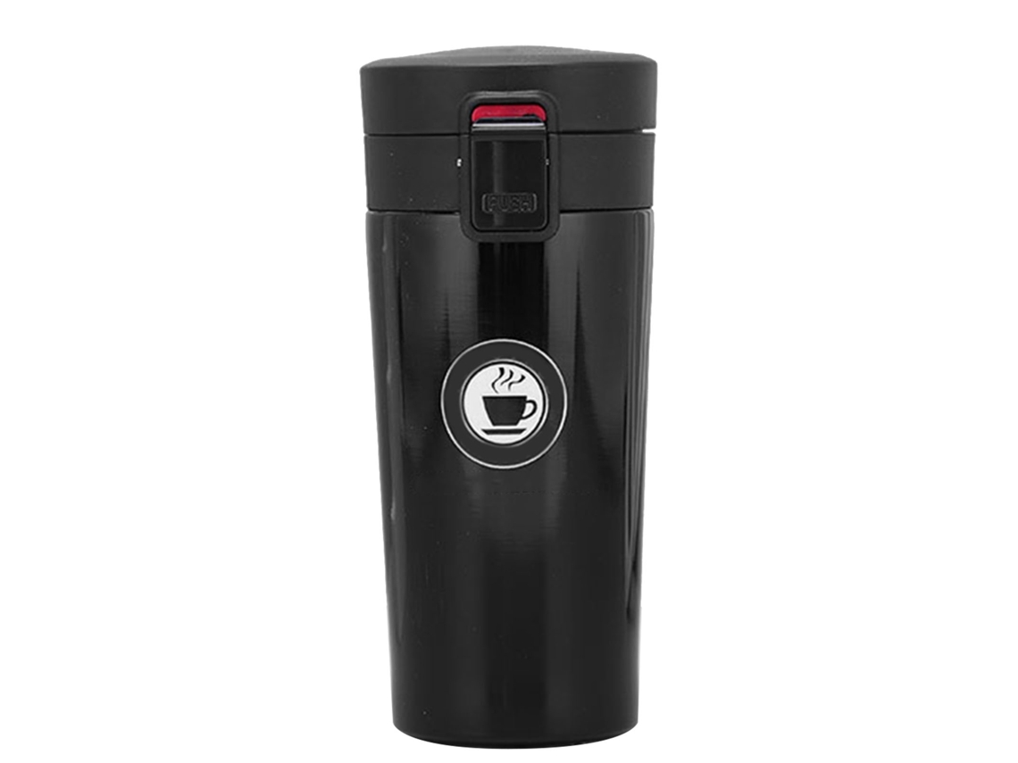 Mali copo Térmico de Aço Inoxidável 500ml com Tampa Saltitante Portátil Fashion para Café Preto