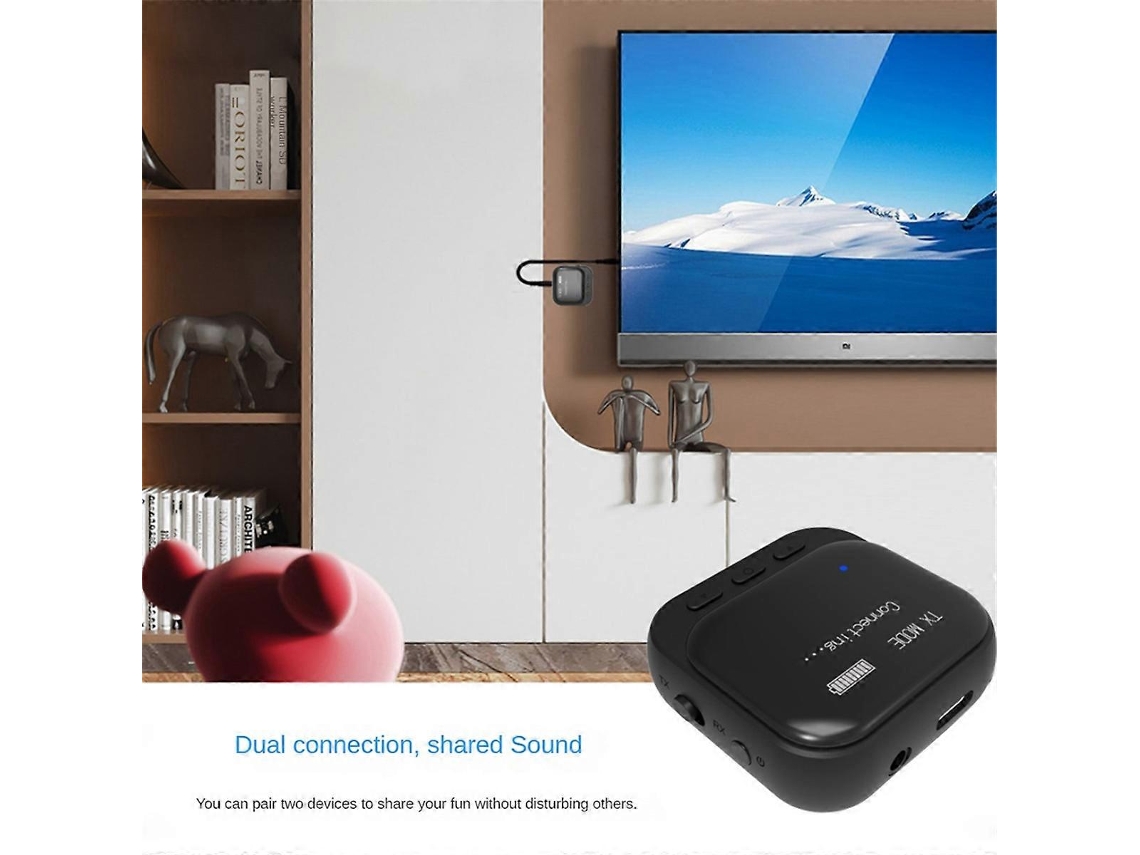 Receptor Transmisor Bluetooth 5.2 Receptor Bluetooth 2 en 1 3.5 mm Rosewell