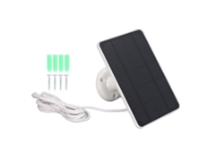 Cargador Solar De 4 W Con Puerto Micro Usb Para Cámaras De Seguridad Y Dispositivos Exteriores.