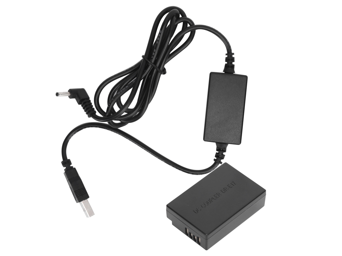 2026-batería Falsa Lp-e17 Con Cable Usb Para Canon M3/m5/m6, Acoplador Dc Usb
