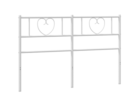 Cabecero de cama VIDAXL metal blanco (135 cm)