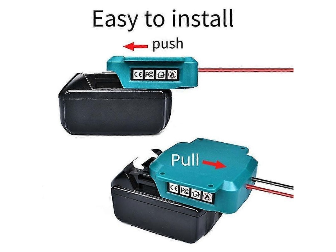 Adaptador Makita De 18 V A Peg Perego Power Wheels De 12 V Con Arnés De Cables Y Fusible.