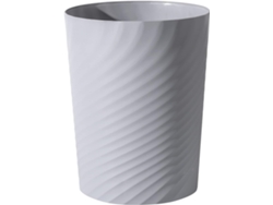 Bote de basura compacto para baño, sin tornillos, diseño robusto, de plástico duradero para espacios pequeños, paquete de 3, 1.8 galones