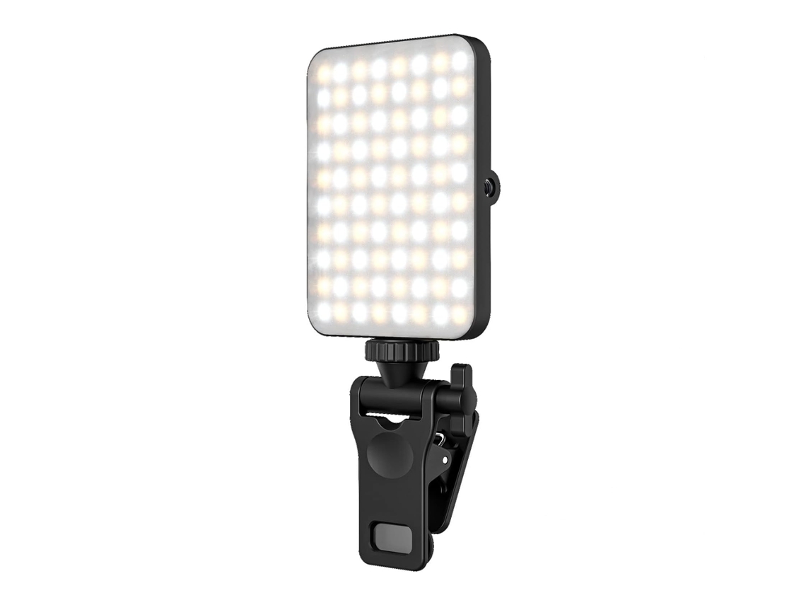 Lámpara de Selfie recargable y luz de Clip para teléfono para Iphone, brillo ajustable, luz Led para Selfie, maquillaje Tiktok Broadcast BISBISOUS