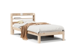 Maison Exclusive - Estructura De Cama Con Cabecero Madera Maciza Pino 100x200 Cm