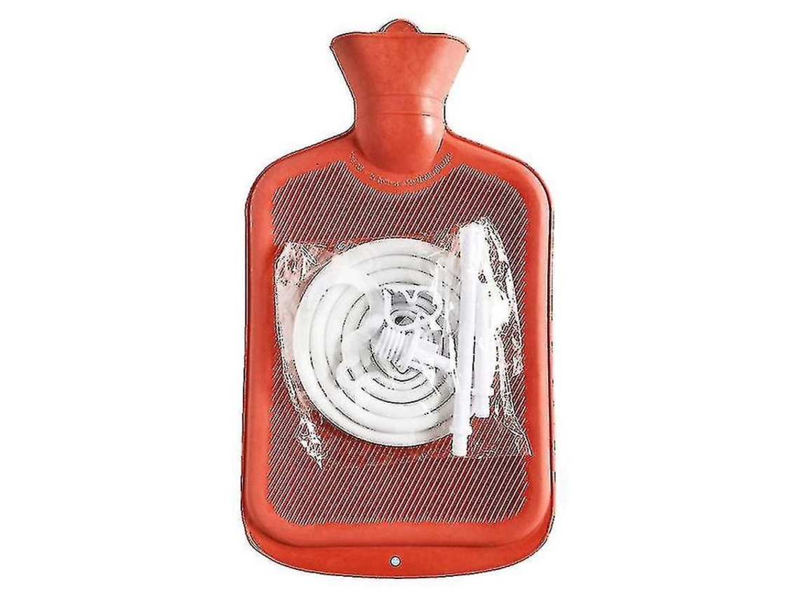 Kit De Enema Para Limpieza Intestinal Con Bolsa De Silicona Médica De 2000 Ml Y Aplicador Para Uso Doméstico En Adultos.