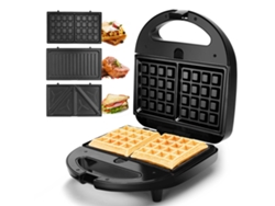 Sandwichera/Wafflera 3 en 1 Aigostar Rubik de 750 W con placas intercambiables