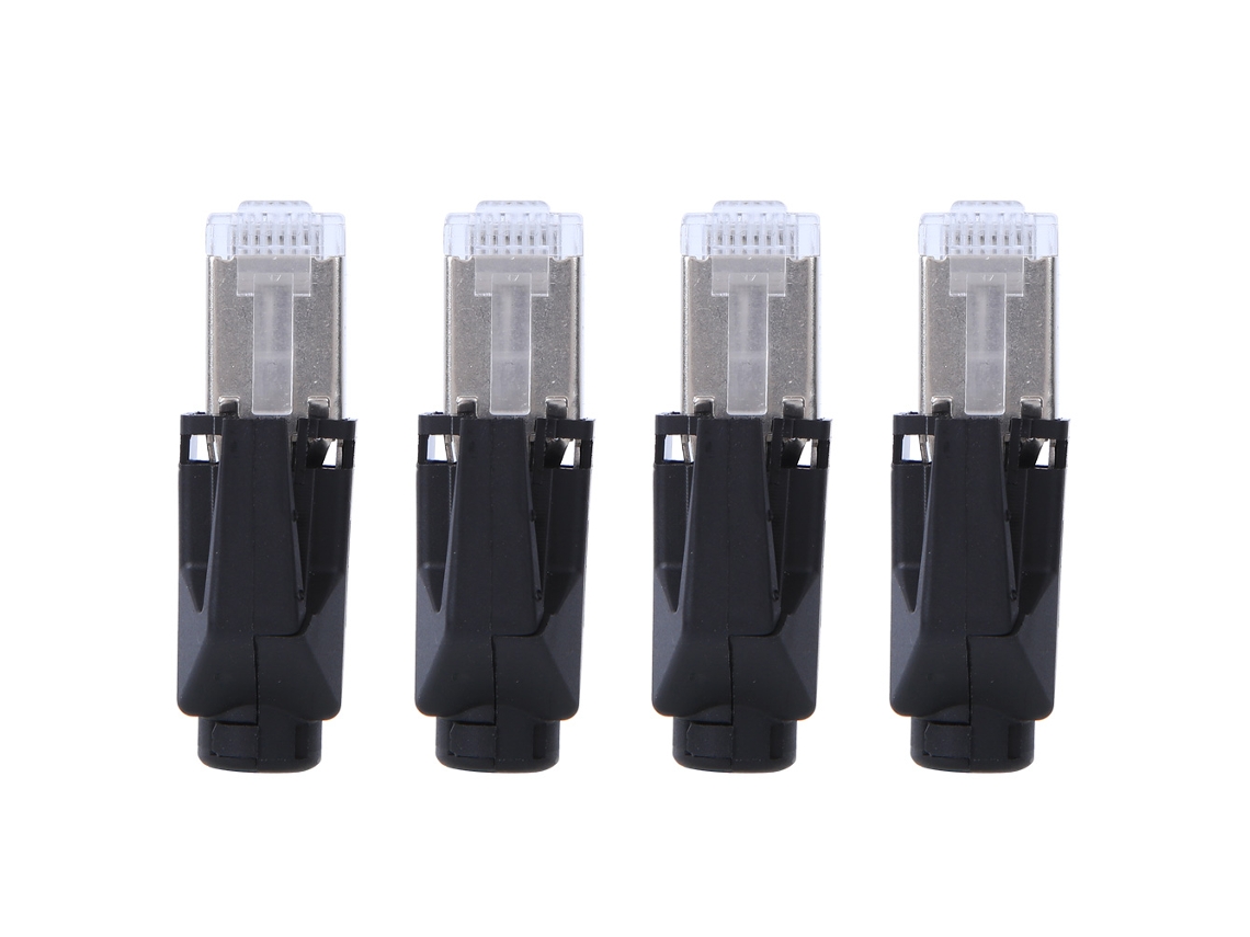 2026velora-4pcs Conector RJ45 impermeable para adaptador de red industrial Suministros eléctricos 1p07-rj45