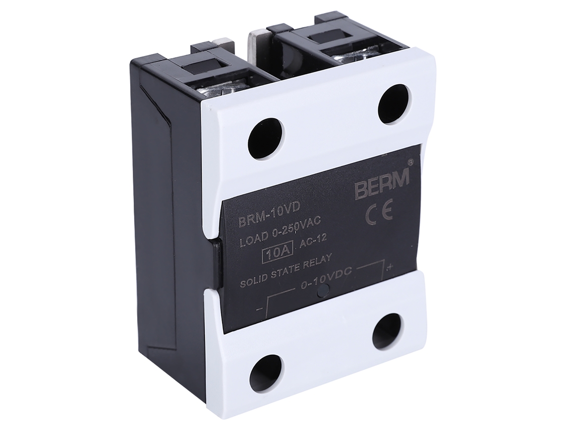 Relé De Estado Sólido Berm Brm-10vd 4-20ma 0-250vac Con Indicador Led 10a
