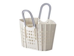 Caja de Almacenamiento Multifuncional Cesto de Ropa Casa Baño Plástico Blanco (31x2x58cm) Kofihety