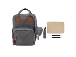 Mochila Para Pañales De 20 Litros Con Compartimento Isotérmico Para Biberones, Repelente Al Agua, Usb