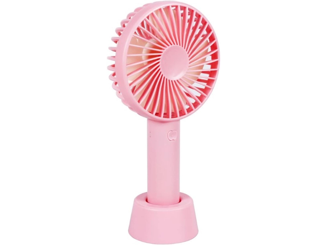 Mini Ventilador De Escritorio Usb Portátil Mano Con Batería Recargable Y Base 3 Modos Para