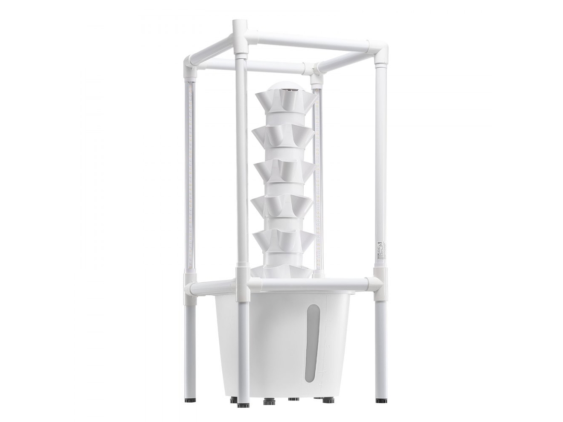 Sistema Hidropónico Vertical con 6 Niveles, Luz LED y Tanque de 20L Tekmaquinas