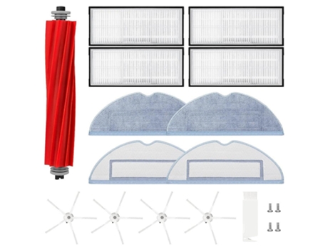 Substitua os acessórios do esfregão do filtro da escova lateral da escova principal para xiaomi