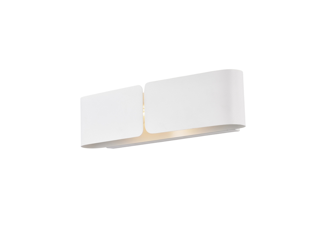 Lámpara difusora Abraço cortada con láser en hierro blanco, 2 luces, 0,45 P.10 BL316-AP2-BCO