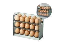 Caja De Almacenamiento De Huevos Con Tapa Para Puerta Lateral De Refrigerador, Estante Y Bandeja De Huevos