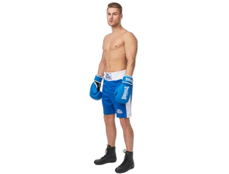 Pantalones Cortos para Boxeo LONSDALE Calzoncillos Aficionados Trunk Azul (XL)