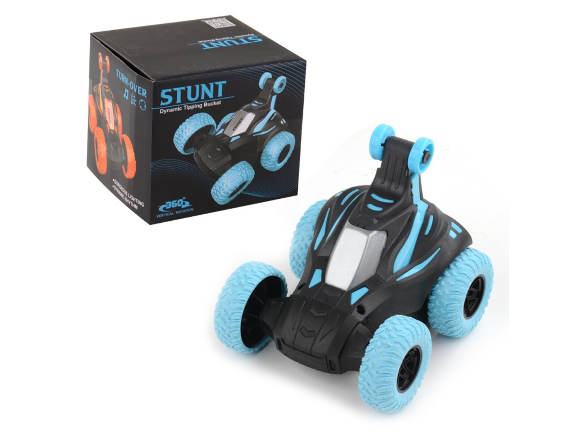 Coche De Trucos Eléctrico Con Luz Y Música 360° Giratorio Para Niños, Vehículo De Stunt Automático