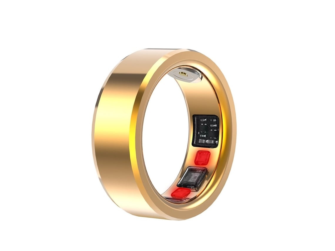Smart Ring NISSGU C3 Monitoreo del sueño Seguimiento de actividad física con estuche de carga 22# Oro