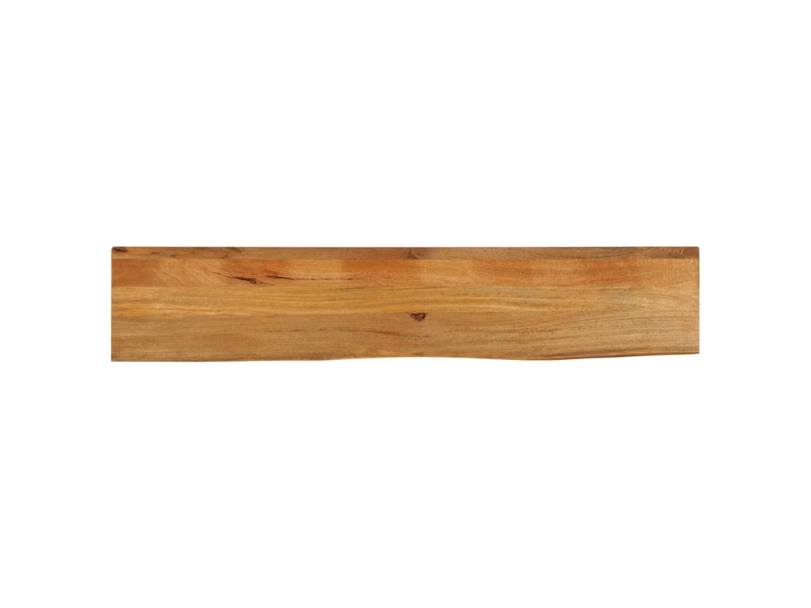 Tablero De Mesa Borde Natural Madera Maciza Mango 140x20x2,5 Cm