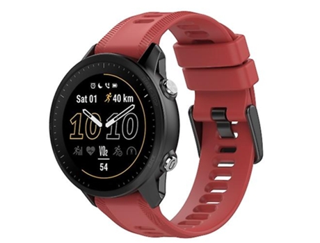 Correa De Reloj Inteligente Para Garmin Forerunner 945, Banda De Reloj De Silicona De Color Sólido Rojo De 22Mm VENISYMLIS