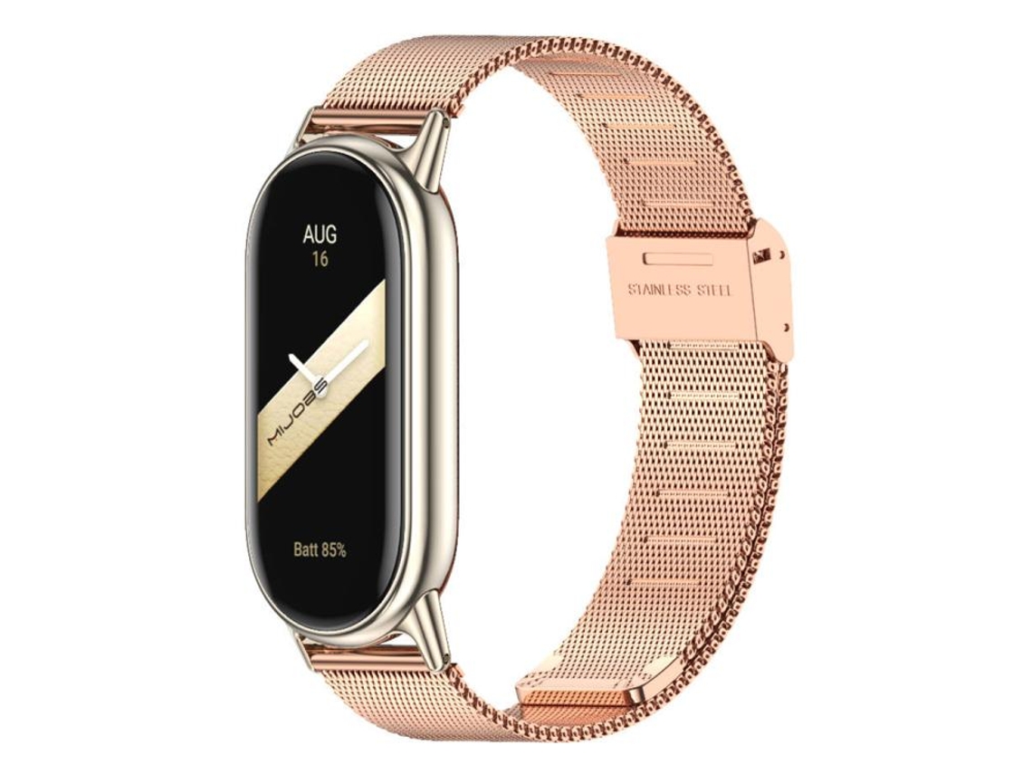 Pulsera para Xiaomi Smart Band 10/9/8 NFC - Metal Milán - Hebilla y relieve integrados