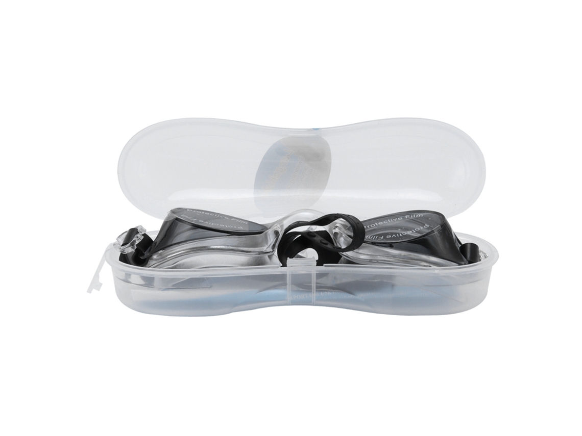 Gafas de natación impermeables antivaho con estuche.