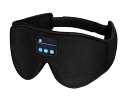 Antifaz para dormir Bluetooth 3D JIAPEI con auriculares Bluetooth 5.0 ultrafinos (negro)