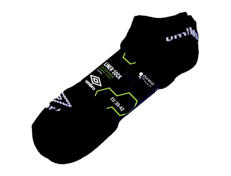 Calcetines para Hombre UMBRO Liner 3 Pares Negro para Fútbol (EU 35 - 38)