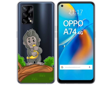Carcasa Oppo A74 4G TUMUNDOSMARTPHONE Dibujos Transparente Multicolor