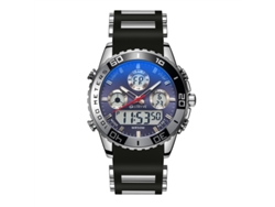 (azul) Reloj Deportivo Personalizado, Reloj De Pulsera Electrónico Con Cronógrafo, Alarma Y Luminiscencia, Resistente Al Agua.