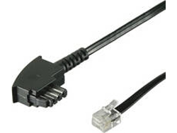 Cable Telefónico GOOBAY 68538 (15m - Negro)