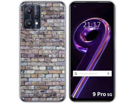 Carcasa para Realme 9 Pro 5G TUMUNDOSMARTPHONE Dibujos Ladrillo 02 Multicolor