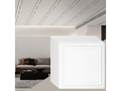 Juego de 12 Paneles de Techo de PVC Blanco 605x605mm para Decoración Tekmaquinas