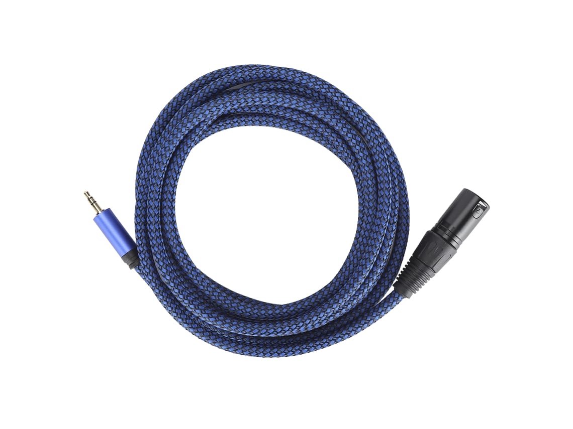 Cable De Conexión De Micrófono Con Señal Balanceada, Conector Xlr Macho A Jack De 3,5 Mm, 3m Jd6045