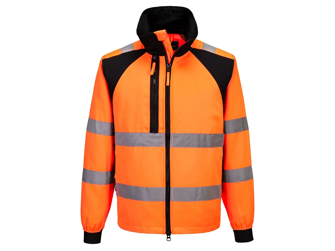 Impermeable Portwest Eco de alta visibilidad para trabajos exigentes / Amarillo y negro / S