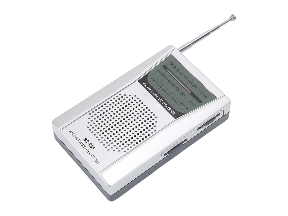 Radio De Bolsillo Portátil Am Fm Con Altavoz De 5w Que Funciona Con Pilas Para Viajes Y Emergencias En Casa